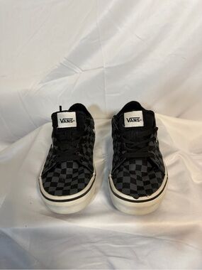 Vans Kids Black & Gray Checkerboard Lace-Up Sneakers